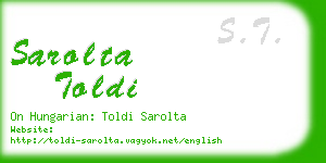 sarolta toldi business card